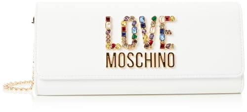 Love Moschino Damen Schultertasche, Weiß Schultertasche, Weiß von Love Moschino