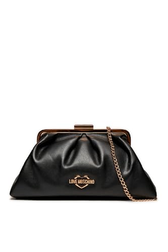 Love Moschino Damen Jc4341pp0ikt0000 Schultertasche, Schwarz von Love Moschino