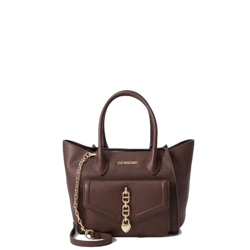 Love Moschino Schultertasche Damen Dunkelbraun Einheitsgröße von Love Moschino