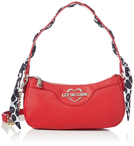 Love Moschino Damen Kollektion Herbst Winter 2021 Schultertasche, rot von Love Moschino