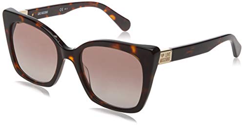 Love Moschino Damen MOL000/S Sonnenbrille, Braun (DKHAVANA), 53 von Moschino