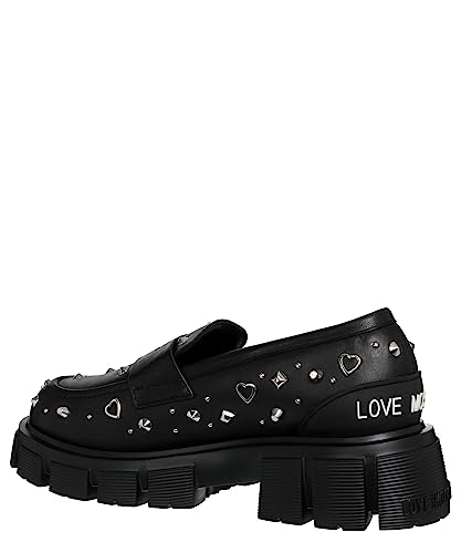 Love Moschino Damen Mokassins Black 37 EU von Love Moschino