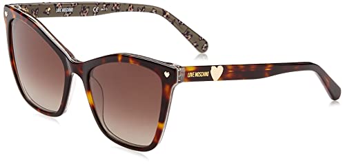 Love Moschino Damen Mol045/S Sonnenbrille, Havana Pattern, 52 von Love Moschino