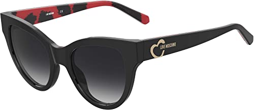 Love Moschino Damen Mol053/S Sonnenbrille, Black Pattern Red, 48 von Love Moschino