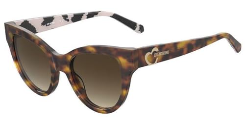 Love Moschino Damen Mol053/S Sonnenbrille, Havana Pattern Beige, 48 von Love Moschino