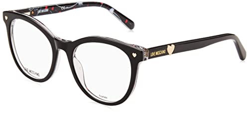 Love Moschino Damen Mol593 Sonnenbrille, Pattern Black, 52 von Love Moschino