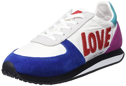 Love Moschino Damen Neue Vorkollektion Frühling Sommer 2022 Gymnastikschuh, Weiß, 40 EU von Love Moschino