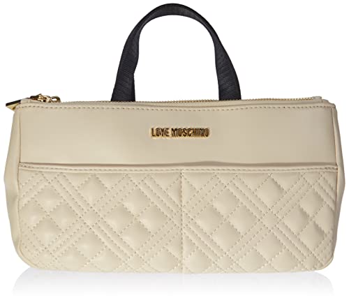 Love Moschino Damen Piccola BORSA Kleine Tasche, Elfenbein von Love Moschino