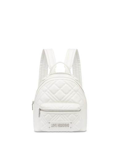 Love Moschino Damen Poljc4148pp0mla0100u Rucksack, Weiß von Love Moschino