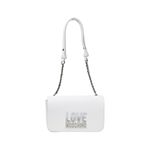 Love Moschino Damen Poljc4254pp0mkd0100u Schultertasche, Weiß Love Moschino Damen Poljc4254pp0mkd0100u Schultertasche, Weiß von Love Moschino