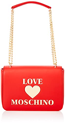 Love Moschino Damen Vorkollektion Schultertasche, Vor-Kollektion Herbst Winter 2021, rot von Love Moschino