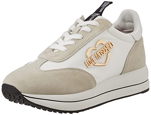 Love Moschino Damen SNEAKERD.RUN40 Nylon+Crosta+Vernice Gymnastikschuhe, Multicolor, 38 EU von Love Moschino