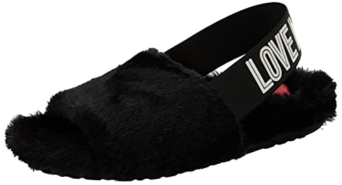 Love Moschino Damen San.lod.birki30 Peloson Sandale, Schwarz, 35 EU von Love Moschino