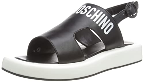 Love Moschino Damen Sandalo Sandale, Schwarz, 39 EU von Love Moschino