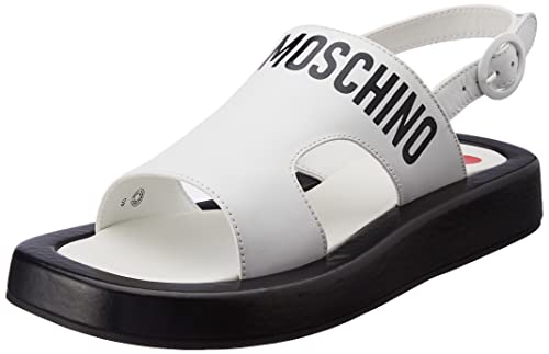 Love Moschino Damen Sandalo Sandale, Weiß, 36 EU von Love Moschino