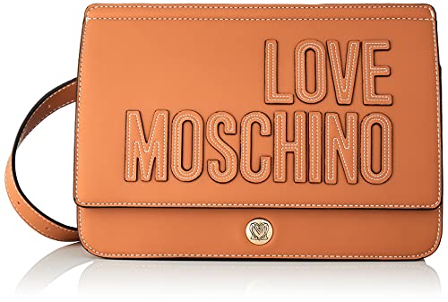 Love Moschino Damen-Schultertasche, Kollektion Herbst Winter 2021, Einheitsgröße, braun - Größe: Einheitsgröße von Love Moschino