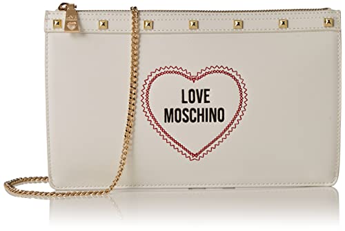 Love Moschino Damen Schultertasche, Weiß von Love Moschino