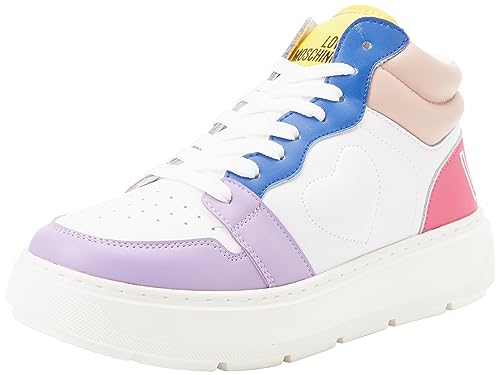 Love Moschino Damen Sneaker, Bianco, 41 EU von Love Moschino