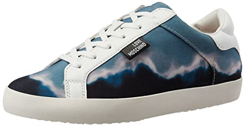 Love Moschino Damen Sneaker Oxford-Schuh, blau, 38 EU von Love Moschino