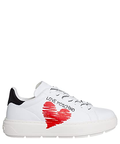 Love Moschino Damen Sneaker White 40 EU von Love Moschino