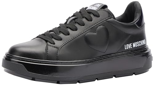 Love Moschino Damen Sneakers, Schwarz, 39 EU von Love Moschino