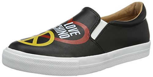 Love Moschino Damen Sneakers, Schwarz (Black 000), 39 EU von Love Moschino