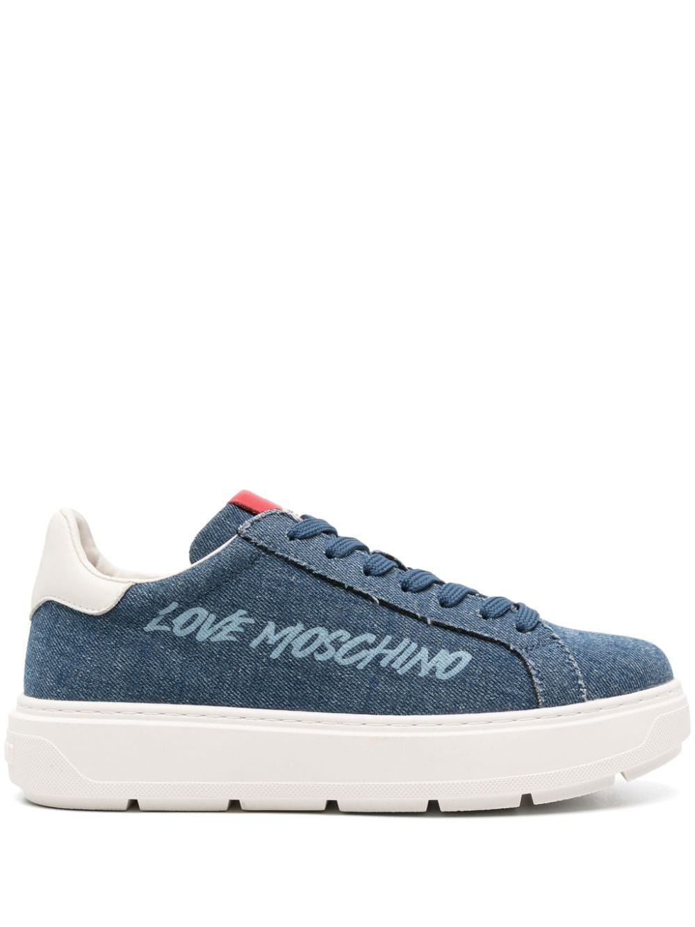 Love Moschino Denim-Sneakers - Blau von Love Moschino