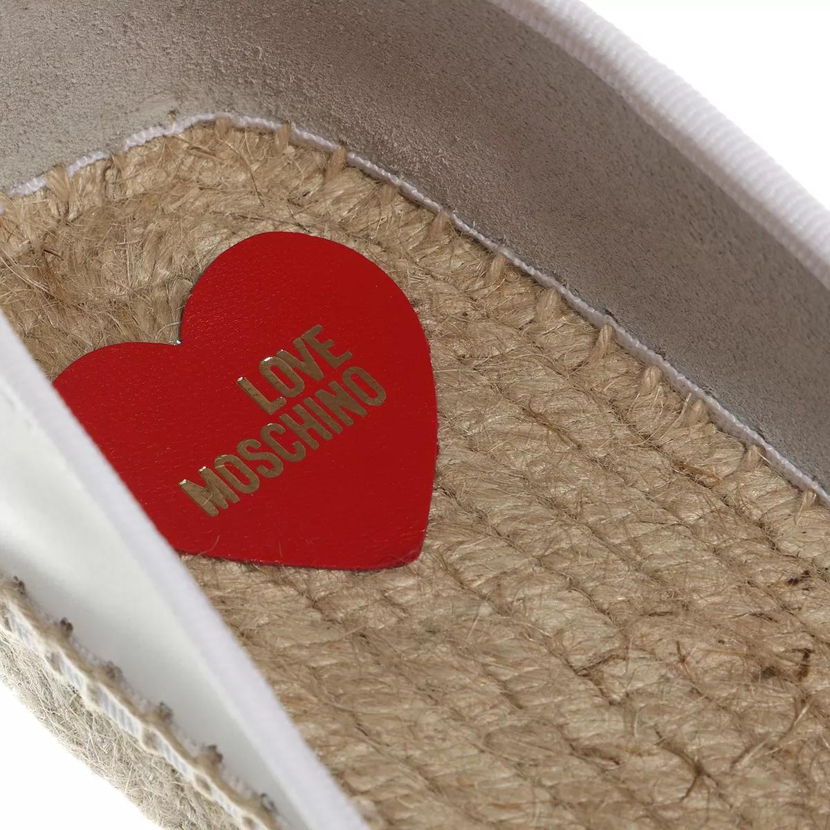 Love Moschino Espadrilles - Scarpad Espa35 Intreccio - Gr. 37 (EU) - in Weiß - für Damen von Love Moschino