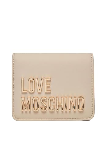 Love Moschino GRS PU elfenbeinfarbene Geldbörse, 110 - Elfenbein, Taglia Unica von Love Moschino