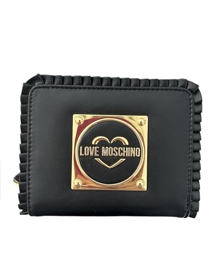 Love Moschino Geldbörse medium schwarz, Schwarz , 14x12x3cm, Modern von Love Moschino