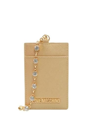 Love Moschino Geldbörse mit Geldbörse Damen Marke Modell JC5853PP4IK2 Kunstleder, gold, Mit Münzfach von Love Moschino