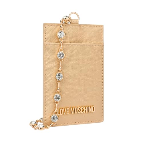 Love Moschino Geldbörse mit Geldbörse Damen Marke Modell JC5853PP4IK2 Kunstleder, gold, Mit Münzfach von Love Moschino