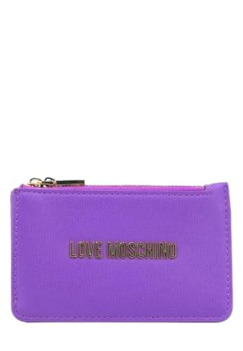 Love Moschino Geldbörse mit Geldbörse für Damen, Modell JC5614PP1ILD0, aus synthetischem Leder. Violett, violett, Mit Münzfach von Love Moschino