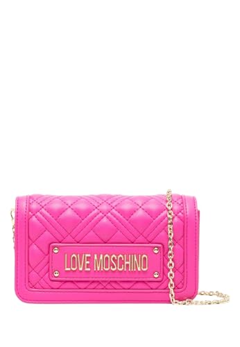 Love Moschino Geldbörse mit Geldbörse für Damen, Modell JC5681PP1ILA0, aus synthetischem Leder., fuchsia, Mit Münzfach von Love Moschino