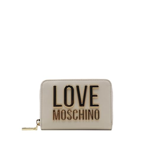 Love Moschino Geldbörse mit Geldbörse für Damen, Modell JC5613PP1IKD0, aus synthetischem Leder., elfenbein von Love Moschino