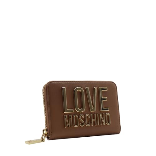 Love Moschino Geldbörse mit Ziparound Logo Kleines Kamel, Camel von Love Moschino