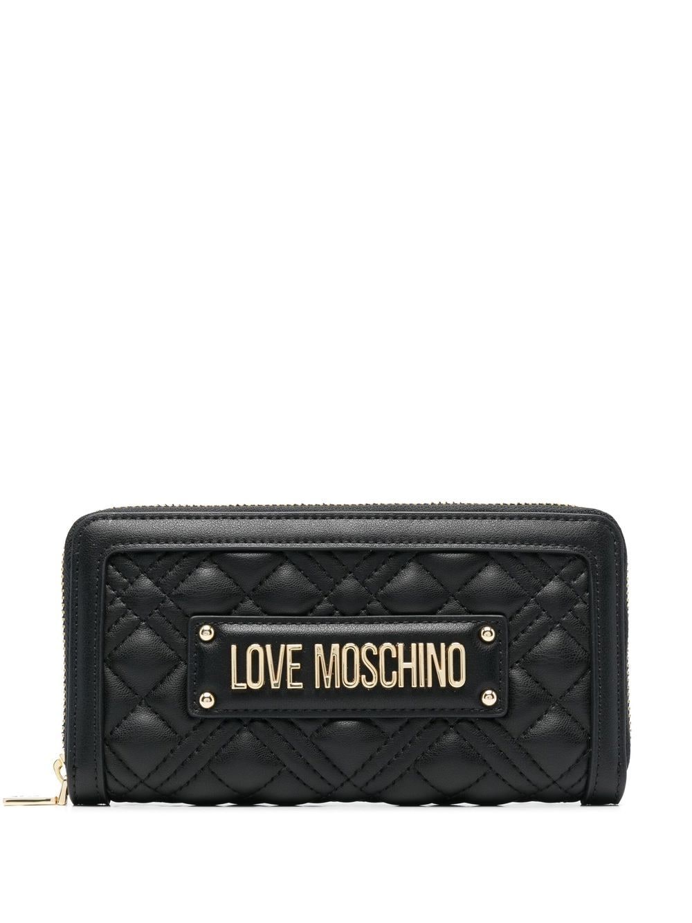 Love Moschino Gestepptes Portemonnaie - Schwarz von Love Moschino