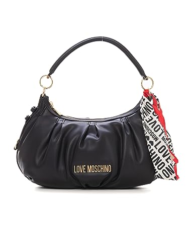 Love Moschino Handtasche City Bag Schwarz Handtasche Damen 31 x 21 x 10 cm, Weiß, Taglia unica von Love Moschino