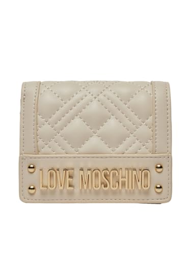 Love Moschino LEITTED PU SCHWARZ GAL.ORO, 110 - Elfenbein, Taglia Unica von Love Moschino