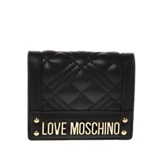 Love Moschino Portafoglio Piccolo Shiny Quilted Nero von Love Moschino