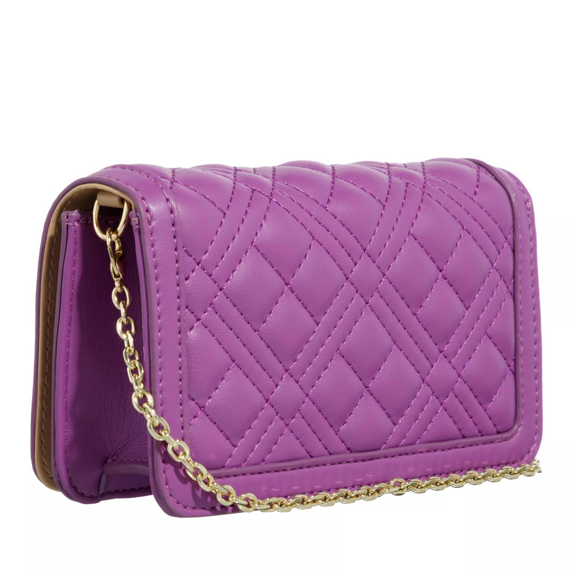 Love Moschino Portemonnaie - Slg Quilted - Gr. unisize - in Violett - für Damen von Love Moschino