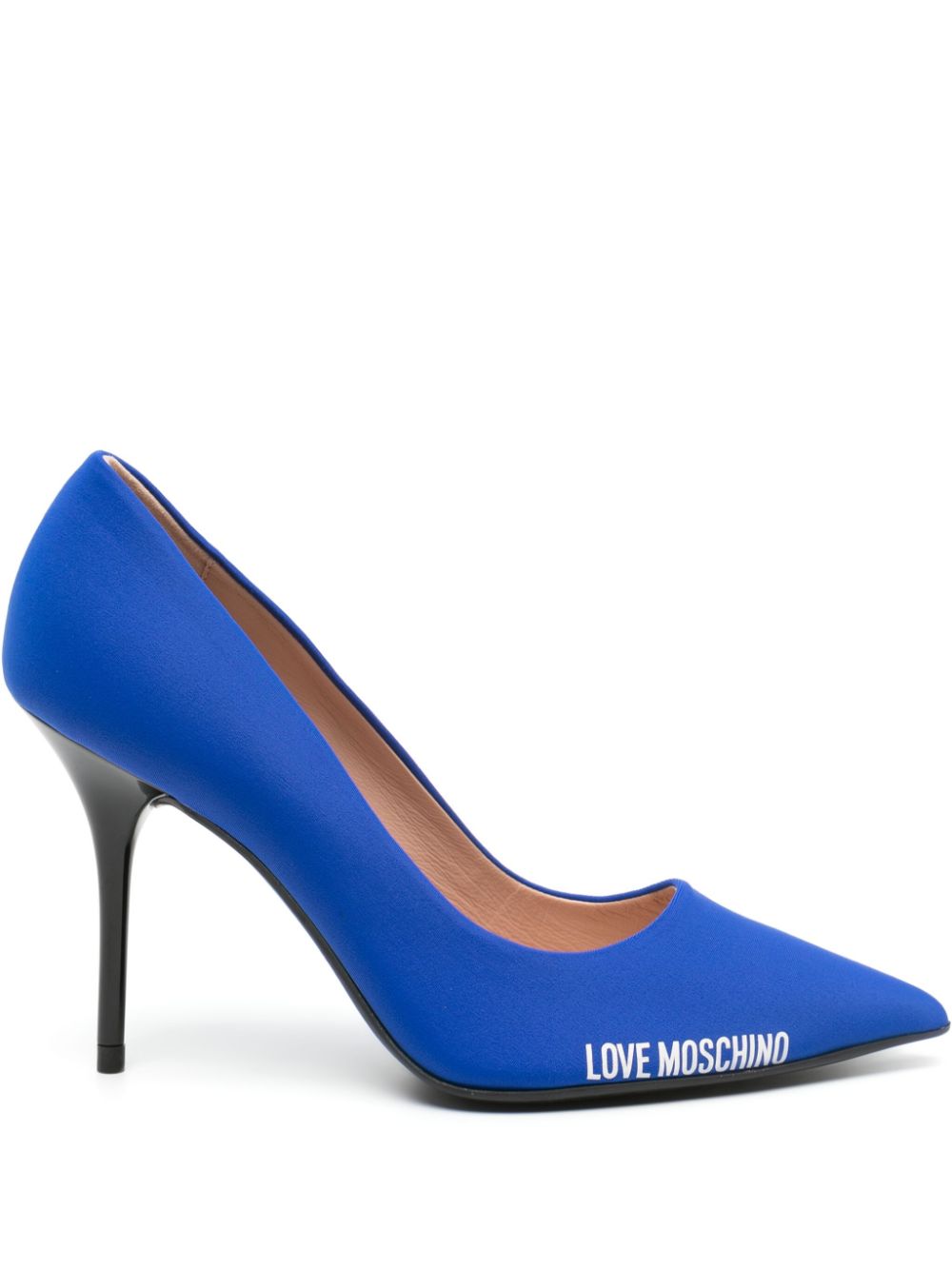 Love Moschino Pumps mit spitzer Kappe 100mm - Blau von Love Moschino