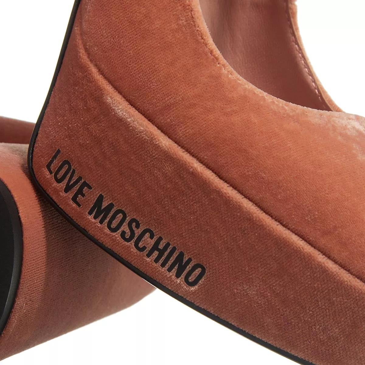 Love Moschino Pumps & High Heels - Rubber Logo - Gr. 38 (EU) - in Gold - für Damen von Love Moschino