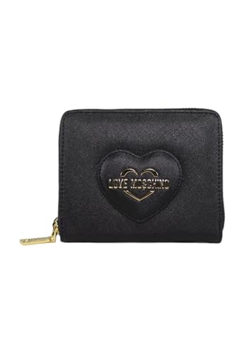 Love Moschino SAFFIANO Geldbörse PU schwarz, Schwarz , Taglia Unica von Love Moschino