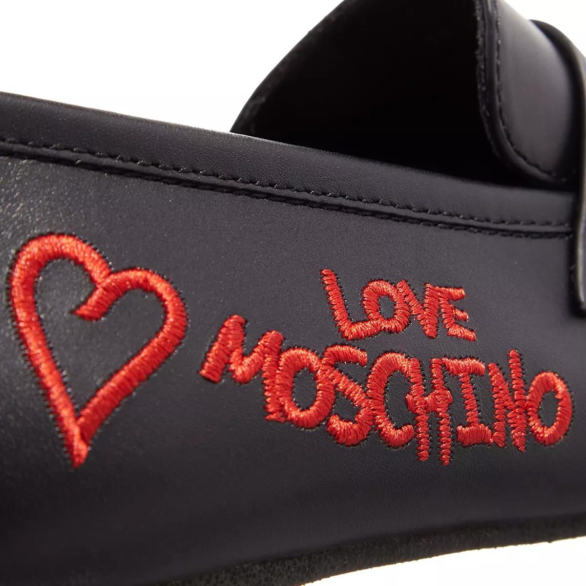 Love Moschino Slipper & Pantoletten - Love Slippers - Gr. 37 (EU) - in Schwarz - für Damen von Love Moschino