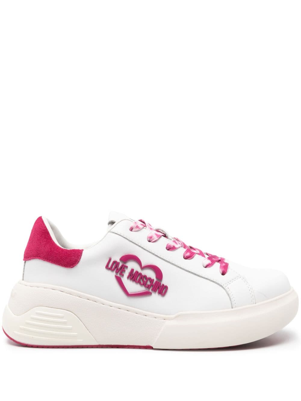 Love Moschino Sneakers mit Logo-Patch - Weiß von Love Moschino