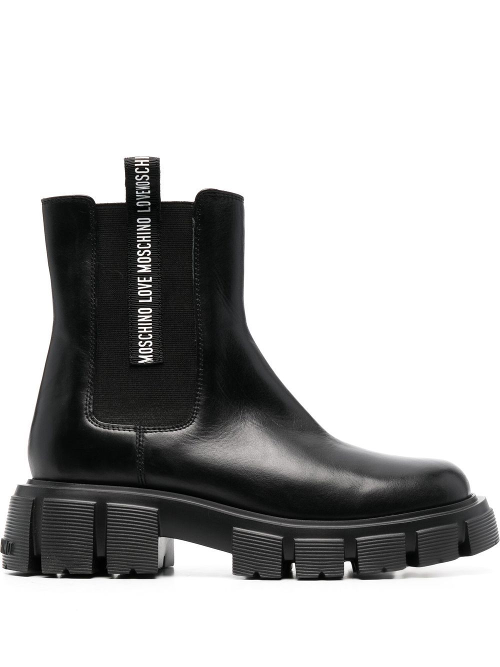 Love Moschino Stiefel mit Logo-Band - Schwarz von Love Moschino