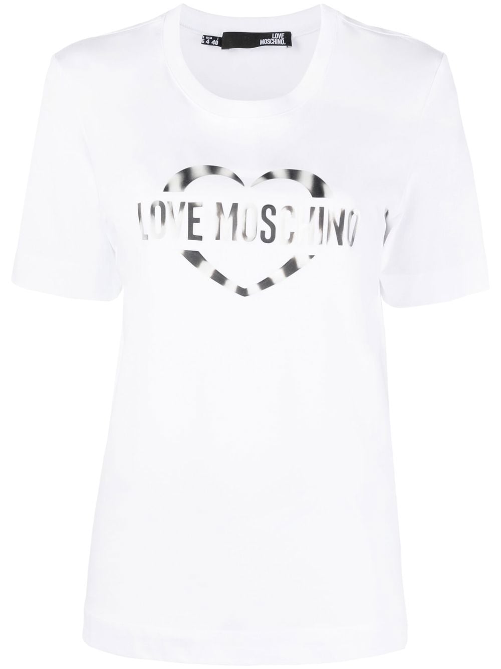 Love Moschino T-Shirt mit rundem Ausschnitt - Weiß von Love Moschino