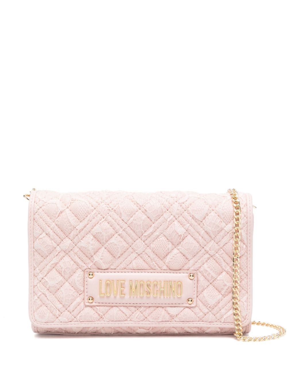 Love Moschino Umhängetasche mit Logo - Rosa von Love Moschino