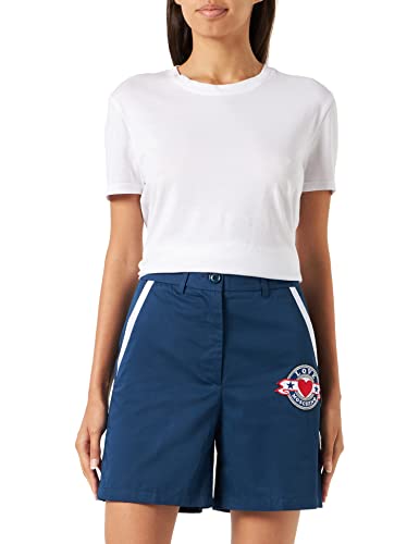 Love Moschino Women's Bermuda Casual Shorts, Blue, 44 von Love Moschino